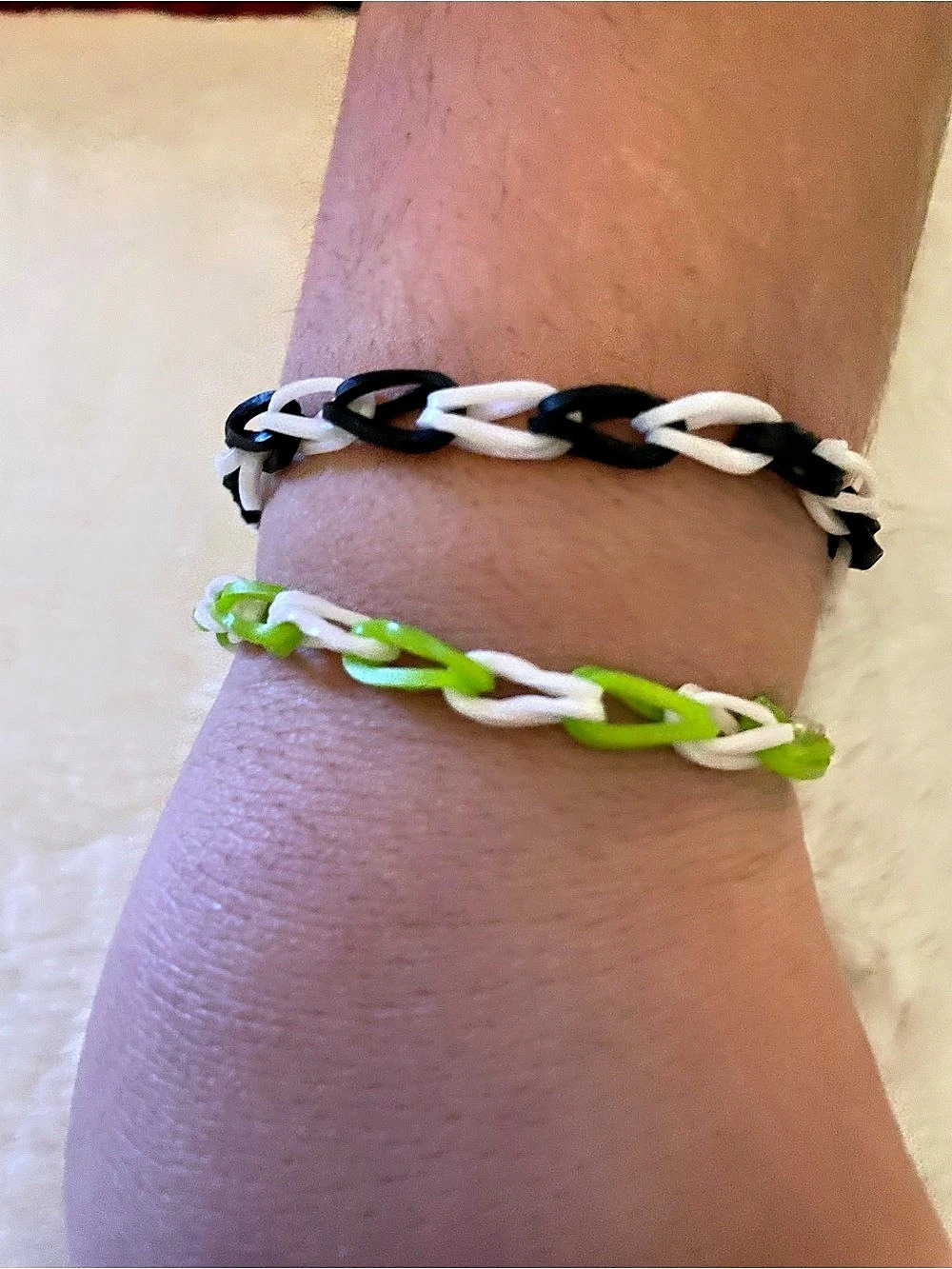 Love bracelets by Mel’s granddaughter Black & Green Bracelet Set